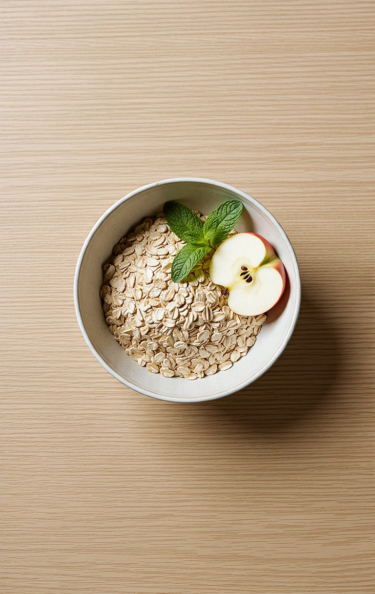 Balanced breakfast ingredients